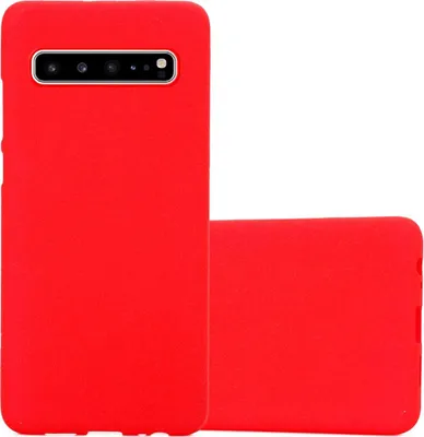 Produktbild von Cadorabo Schutzhülle für Samsung Galaxy S10 5G Hülle in Rot Handyhülle TPU Etui Cover Case
