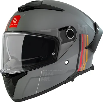 Image de Casque intégral MT Helmets Thunder 4 SV Mil XL, gris et noir, avec écran solaire, homologué ECE
