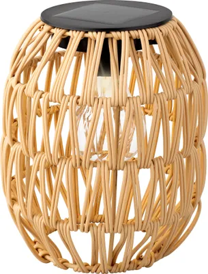 Produktbild von Solar Gartenleuchte LED Laterne 16x19cm Kunststoff Beige / Warmweiß