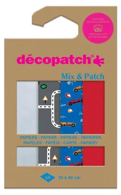 Zdjęcie produktu dla Décopatch DP038C, Papier artystyczny, 4 ark.