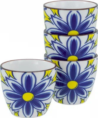 Produktbild von CreaTable, 21890, Aladin Blau, Espressobecher 4-tlg, Steinzeug