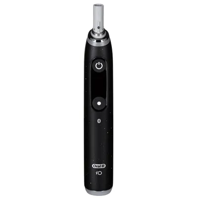 Image de Oral-B iO Series 10 - Adulte - Brosse à dents rotative vibrante - Soins quotidiens - Nettoyage en profondeur - Soins des gencives - Sensible - Pour des dents blanches - Noir - 2 min - Rond (435587)
