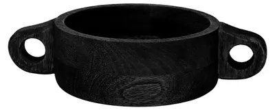 Produktbild von Pomax Chanelle Schale aus Mangoholz, Schwarz, L 27 x B 17 x H 7 cm