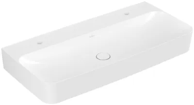 Immagine prodotto di Villeroy & Boch Finion lavabo, sans trop-plein, 2 trous pour robinet, 1000x470mm, 4168A1RW, 4168A1RW