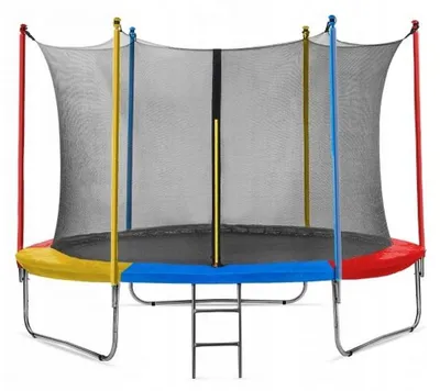 Produktbild von Gartentrampolin 305 cm – Sprungtuch für Outdoor-Spielzeug mit robustem Stahlrahmen und Sicherheitsnetz