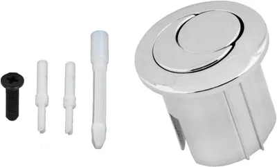 Productafbeelding van Toilet Spoelknop - Drukknop Toilet - Toilet Reparatie - Uniek Zon Maan Design - 40 mm - Chroom