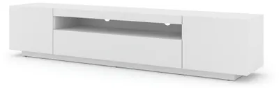 Immagine prodotto di Mobile TV basso Aura 200 cm Base universale sospesa o in piedi Mobile TV Lavagna TV Credenza Tavolo HiFi Mobile sospeso (bianco opaco senza LED)