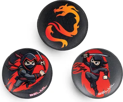 Produktbild von Belmil Patches mit Klettverschluss Set 3-teilig- kompatibel mit Schulranzen Maxi, Maxi Plus, Compact "Ninja"