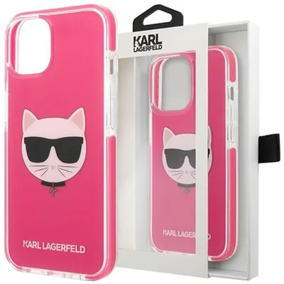 Produktbild von Karl Lagerfeld Klhcp13Mtpecpi Iphone 13 6.1"" Hardcase Fuksja/Fuschia Choupette Kopf