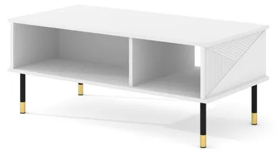 Image de Table basse Aglaé, blanche, 110 cm