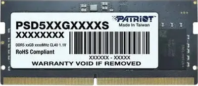Zdjęcie produktu dla Pamięć Patriot Signature SODIMM 8 GB DDR5 5600 MHz