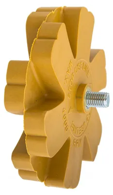 Immagine prodotto di Gomma da cancellare scanalata per la rimozione professionale di pellicole e residui di adesivo sul veicolo, auto o moto, ruota-disco di gomma rimuovi adesivi, 90 mm