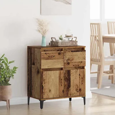 Image de vidaXL Buffet vieux bois 60 x 35 x 70 cm bois composite et fer
