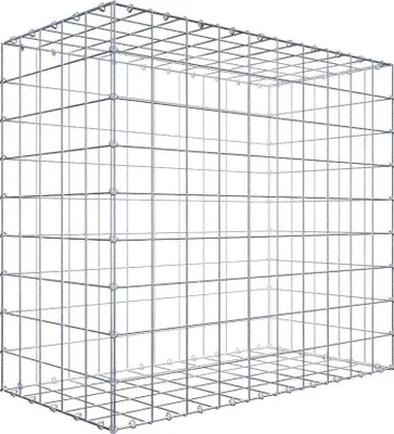 Produktbild von Gabione 100 cm x 90 cm x 50 cm (L x H x T), Maschenweite 10 cm x 10 cm, C-Ring