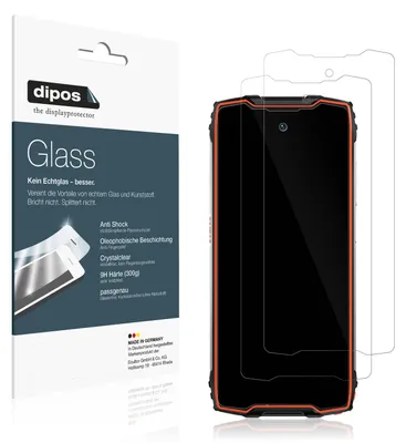 Produktbild von 2x Schutzfolie für Blackview BV9300 Pro - Anti-Shock 9H Folie dipos Glass Kunststoffglas
