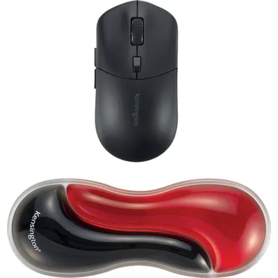 Produktbild von Kensington Slim Duo Gel Handgelenkauflage für Maus/Trackball - Rot, Rot, MIL-STD-810H Method 504.3 Contamination by Fluids, 80 mm, 38 mm, 230 mm, 200 g