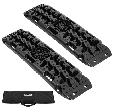 Produktbild von 2x Anfahrhilfe 106x31x6 cm bis 5 t Sandboards Traktionshilfe Bergeboards Offroad inkl. Tasche