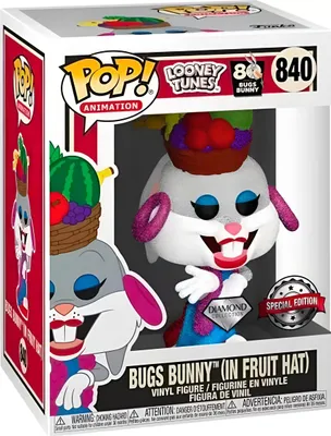 Image de Looney Tunes - Bugs Bunny (avec le chapeau en forme de fruit) 840 Diamond Special Edition - Funko Pop ! - Vinyl Figur