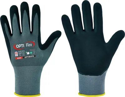 Produktbild von OPTIMATE Nitril Arbeitshandschuhe OPTIFLEX 1 Paar Gr. 9