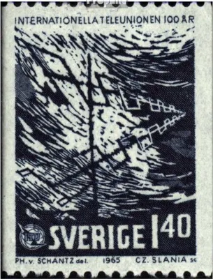 Produktbild von Briefmarken Schweden 1965 Mi 534C,Do,Du,535C (kompl.Ausg.) postfrisch Fernmeldeunion