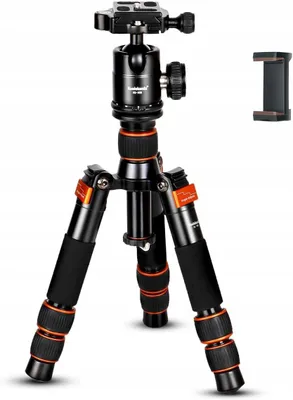 Zdjęcie produktu dla Mini Statyw Do Kamery 55 Cm Z Głowycą Kulową 360° Obciążenie Do 10Kg Czarny