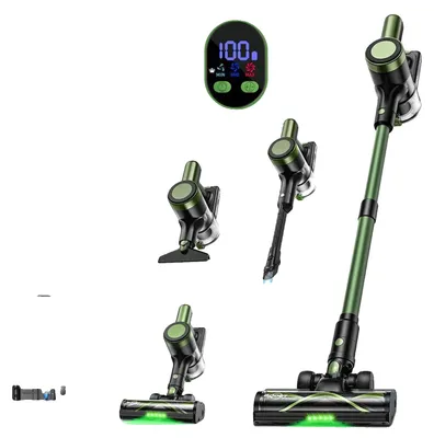 Immagine prodotto di Aspirapolvere senza fili, potenza di aspirazione 58 kPa, display a LED, verde militare