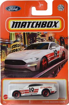 Obrázok produktu pre Matchbox '19 Ford Mustang Coupe, [biela] 82/100 biela