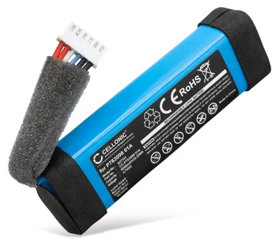 Immagine prodotto di CELLONIC 1x Batteria per Altoparlante Compatibile con JBL Link 20, P763098 01A – (6000mAh, 3.7V)