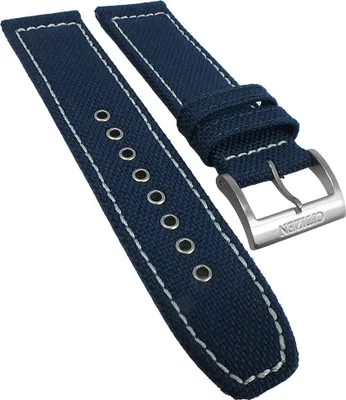 Produktbild von Citizen Chronograph | Uhrenarmband Textil/Leder blau 22mm | CA4215