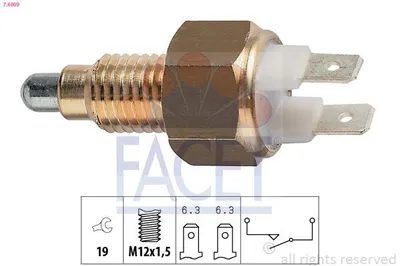 Produktbild von FACET Rückfahrschalter 7.6009 für VW GOLF II (19E, 1G1)