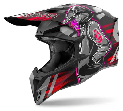 Immagine prodotto di Casco da motocross AIROH Wraaap Cyber Matt Red taglia S