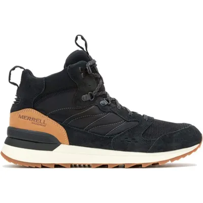 A studio shot of a single Merrell Alpine 83 Sneaker Recraft Mid WP shoe.