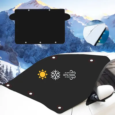 Produktbild von Scheibenabdeckungen, Frontscheibenabdeckung, 6 Magnetische Autoplanek, Auto Sonnenschutz, Auto-Windschutzscheibenabdeckung, Auto-Schneedecke