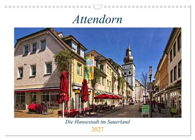 Produktbild von Attendorn, die Hansestadt im Sauerland (Wandkalender 2027 DIN A3 quer), CALVENDO Monatskalender