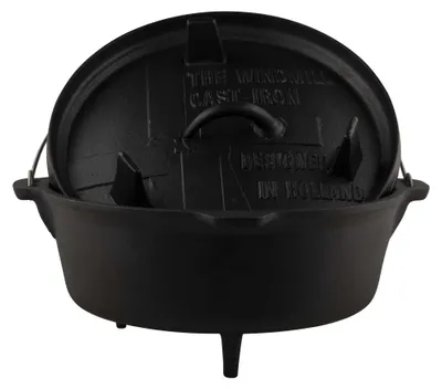 Immagine prodotto di Pentola olandese in ghisa da 6 litri, ideale per cucinare e cuocere al forno