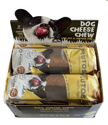 Obrázok produktu pre Plutos Cheese & Chicken Chew, Na hryzenie, Pes, Syr, Kuracie mäso, 85 g, Bez gluténu