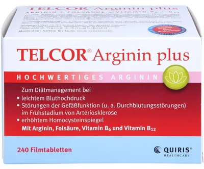 Produktbild von TELCOR Arginin plus, 240 St. Tabletten