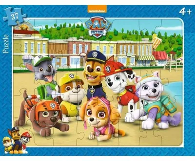 Image de Puzzle avec cadre - la pat patrouille a la plage 37 pièces - ravensburger - 061556