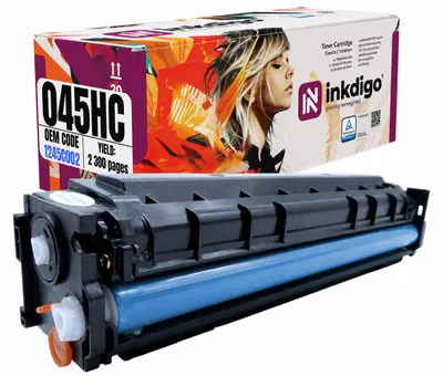 Produktbild von Inkdigo Toner CRG045HC für Canon I-Sensys LBP-611Cn, LBP-612Cdw, LBP-613Cdw, MF631Cn – Cyan, 2300 Seiten,, KI-generiertes Bild