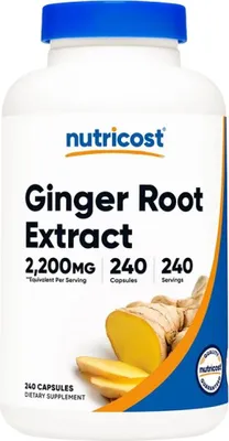 Imagen del producto de Nutricost | Extracto de raíz de jengibre, 550 mg