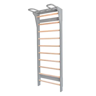 Produktbild von Fitwood Sprossenwand "Aarni", Grau mit Holzsprossen