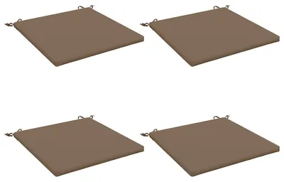 Obrázek produktu pro Polštářky na sezení, sada 4 kusů, SOEST, 100% polyester, barva taupe