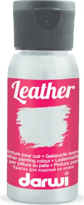 Produktbild von Darwi 4x DARWI Ledermalfarbe, Flasche 50ml, Mausgrau - Mausgrau DA0420050151C