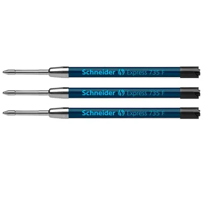 Produktbild von 3 Schneider Kugelschreiberminen Express 735 F schwarz