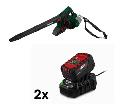 Produktbild von Parkside PLSA 40-LI A1 Akku-Laubgebläse/Sauger mit integriertem Häckselwerk, Grasfang seitlich