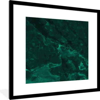 Produktbild von MuchoWow® Gerahmtes Poster Marmor - Limette - Grün - Strukturiert - Marmoroptik 40x40 cm - Poster mit Schwarzem Bilderrahmen Wandposter Rahmen Foto Bilder - Poster - Plakat im Rahmen