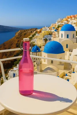 Image de Bouteille en verre avec bouchon, d'un litre, pour boissons et huiles