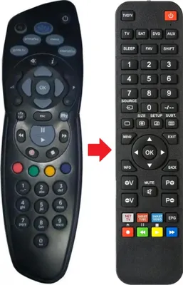 Produktbild von Fernbedienung passend für SKY URC1649-00-02R00 | URC16490002R00