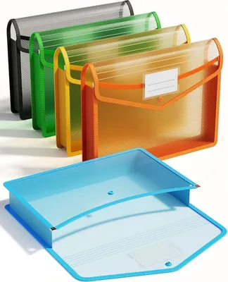 Obrázok produktu pre ThinkTex Plastový zakladač A4 6 cm s nadstavcom transparentný 5 kusov