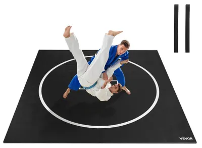 Immagine prodotto di Tappetino per fitness e arti marziali, dimensioni 3 x 3 metri, spessore 0,03 metri, materiale: PVC XPE, colore: nero